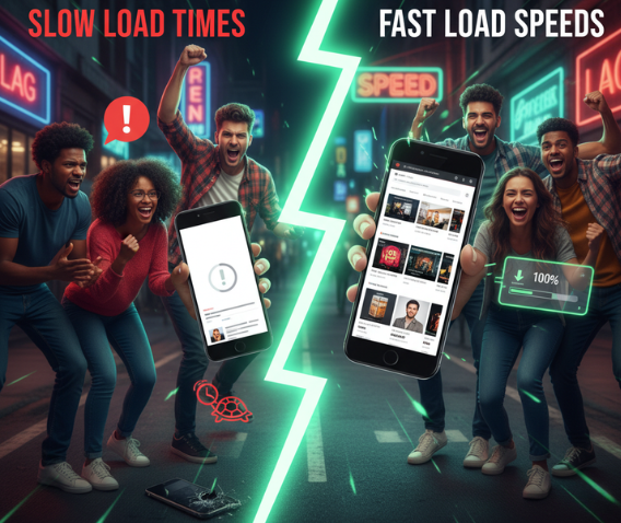 Fast Load Speeds on Mobile